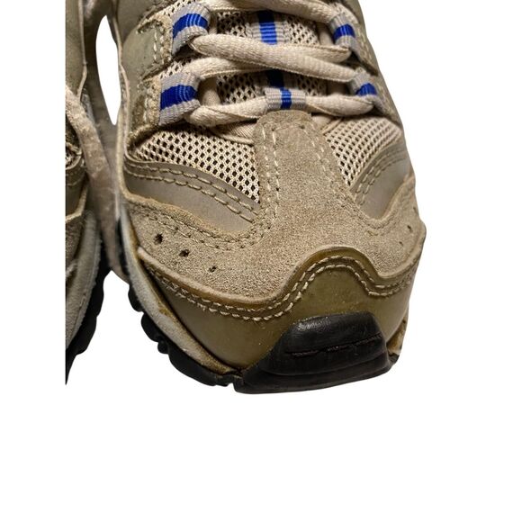 Skechers Sport Trail Chunky Sneakers Womens Size 7 Gray White Blue Suede Mesh - Picture 8 of 10